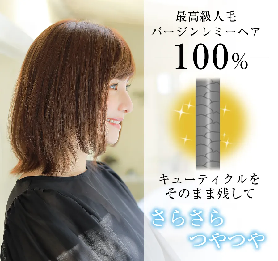 医療用ウィッグレミー｜レミープレミアム｜ロゼッタミディ