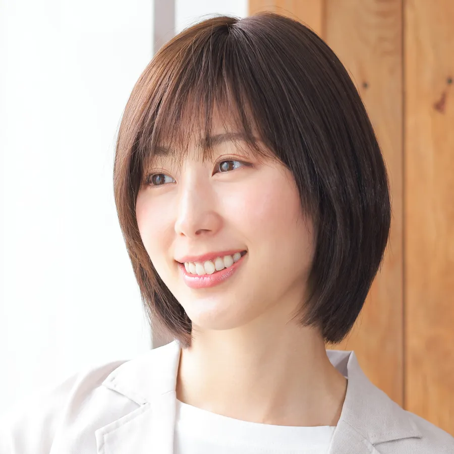 医療用ウィッグ・レミー/レミープレミアム/コンフィショート 落ち着きのあるデザインで、かわいらしさときちんと感のあるバランスの良さが魅力